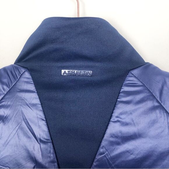 ATHLETA | Eco Insulation Rock Creek Zip Front Jacket Coat Blue Women’s Size M - Picture 12 of 13